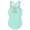 Phineein Girls Gymnastics Leotards Hollow Back Crisscross - Kids Sleeveless