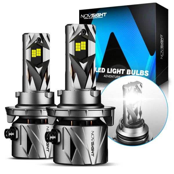 NOVSIGHT 9004 LED Headlight Bulbs High Low Beam 40000LM 6500K