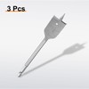 HARFINGTON 3Pcs Spade Drill Bit 1-1/8" Paddle Flat Bits Wood
