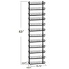SWOMMOLY Adjustable Wall Mount Spice Rack Organizer, 12-Tier Dual-use (Multi-use)