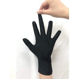 Pop Hand® Black Anti-bacterial Gloves, Made in Japan, Men's One Size Fits Most, 2-Way Gloves, Cold Contact, Infection Prevention, Sunburn Protection, UV Protection, Antibacterial, Deodorization, 5 Fingers, Perfect Fit, Skin-friendly, Absorbent, Quick Dry