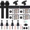 CCJH 6.6FT Ceiling Mount Bracket Sliding Barn Door Hardware Kit
