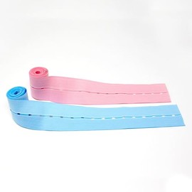 PDC Hospital Grade Pregnancy Ultrasound Belt Elastic Fetal Pink and Blue Heartbeat Monitoring 48" Security Straps, Button Hole Closure, Soft | Case of 50 with Sets of 2