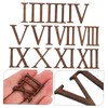 Angoily 1set DIY Roman Numerals Clock Numbers Kit Silent Movement