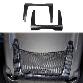 crosselec Carbon Fiber Car Seat Back Storage Frame Trim Cover for Dodge Durango 2011-2022