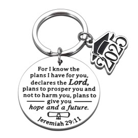 2025 Graduation Gifts for Him Her Class of 2025 Gifts Bulk Senior Night Gifts High School College Graduation Gifts 2025 Religious Gift for Women Christian Master Nurse Son Daughter Bible Verse Baptism