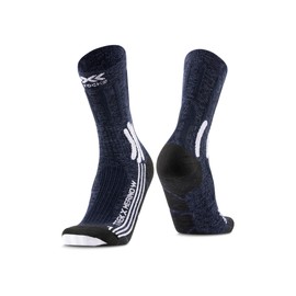 X-Socks X-Bionic 4.0 TREK X Merino - Calze da donna in lana merino di alta qualità per un maggiore comfort e resistenza durante i trekking più impegnativi - Blu/Bianco, 41-42