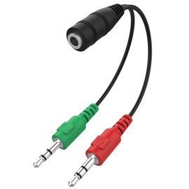 Saipomor PC Gaming Adapter Cable Audio & MIC 2 in 1 Cable Compatible with Bose QuietComfort45 QC45 QC35 Noise Cancelling Headphone