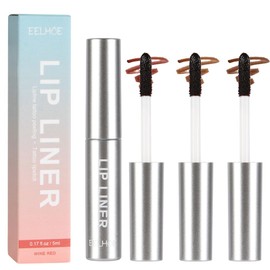 Abziehbarer Lippenkonturenstifte, 3PCS Plump Abnehmbarer Pigmentierter Lipliner, Wasserfester Peel Off Lip Liner Pencil, Langanhaltender und Pigmentierter Lipliner-Stift, Lip Gloss Geschenk Für Frauen