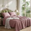 KASENTEX Purple Mauve King Size Quilt Bedding Sets with Pillow-Shams,