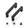 Ravinte 20 Pack 3-1/2 Inch Kitchen Square Cabinet Handles Matte