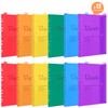 Uquelic Document Folder A4 for Filing, Transparent Vinyl Pockets, Ring