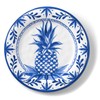 Bamboo Table Blue Pineapple 8.5-inch Salad Plate, Set of 4