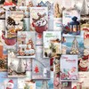 DEEPLAY Christmas Cards, Greeting Cards with Envelopes, Holographic Folding Christmas