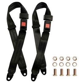 ROSSROLLA Universal Seatbelt Kit for Golf Cart, Go Kart, UTV, EZGO, Yamaha, Club Car Seat Belt Kit (2 Pack)