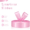 Sagaat Pink Ribbon 1 Inch 60 Yards, Versatile Pink Satin