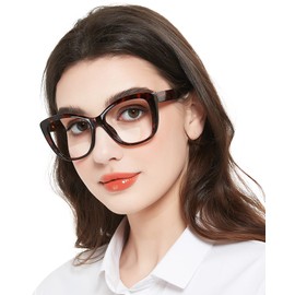 MARE AZZURO Large Bifocal Reading Glasses 1.75+ Women Blue Light Blocking Readers 1.00 1.25 1.50 1.75 2.00 2.25 2.50 2.75 3.00 3.50 (Leopard, 1.75)