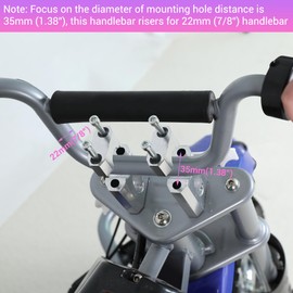 CILOYU Mini Bike Handlebar Risers 7/8 22mm Bike Handlebar Riser Replacement for Coleman BT200X CT200U-EX Trailmaster MB200 Mega Moto 80 105 Razor MX650 Apollo SSR 110 125 Dirt Pit Bike Motorcycle Part