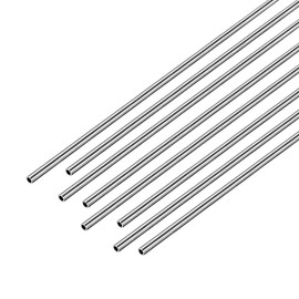 sourcing map 304 Stainless Steel Round Tubing 2mm OD 0.3mm Wall Thickness 250mm Length Seamless Straight Pipe Tube 8 Pcs