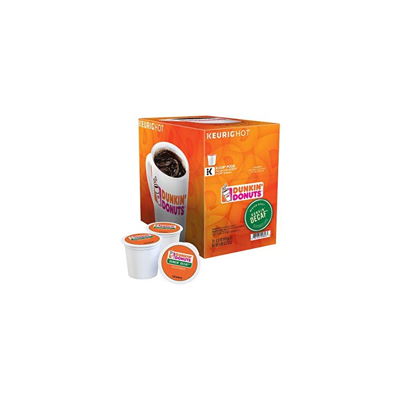 Dunkin' Donuts 2516933 Dunkin' Decaf Coffee K-Cup Pods Medium Roast
