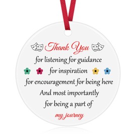 Drama Theater Lover Gift Ceramic Ornament Drama Teacher Appreciation Gift Musical Theatre Drama Lover Ornament Theater Gifts Theater Lovers Thank You Gift Actor Gifts Retirement Christmas Ornament