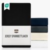 Utopia Bedding Jersey Fitted Sheet, Black, 140 x 200 cm
