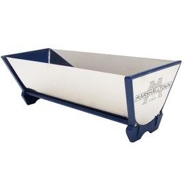 MARSHALLTOWN Grabber Pans, 14 Inch Size, Stainless Steel Pan with Plastic End Caps, Leak Proof, GP479