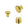 sourcing map Brass Hexagon Screws M6 x 8 mm 10
