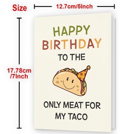FACAICAI Funny Birthday Card & Gifts for Men Husband Boyfriend Him, Happy Bday Card (Yellow)