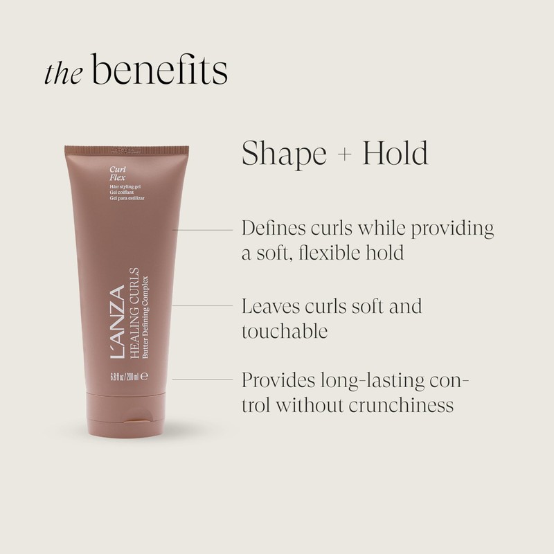 L'ANZA Nourishing Curl Gel - For Strong, Long-Lasting and Visible