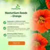 Outsidepride Double Gleam Orange Nasturtium Seeds - 200 Pcs Annual,