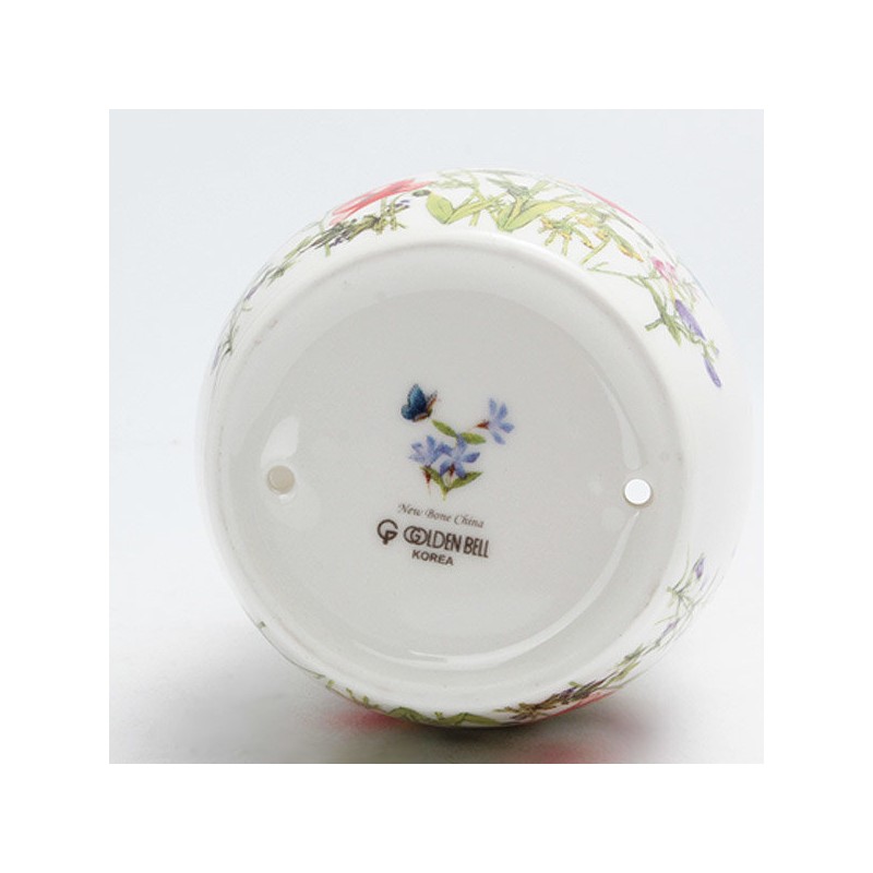 Golden Bell Wildflower Wrinkle Tablet (Large) + Ceramic Teaspoon/Tea Fork