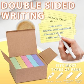 Unbranded 500PCS Colored Index Cards, 3x5 Inches Flash Cards with Ring, Lined on Both Side
