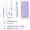 MiJunHD Eyebrow Shaping 3 PCS Eyebrow Trimming Brow Groomers Tool,