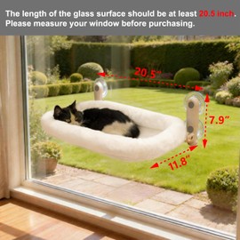 YGP Foldable Cat Window Perch with Space-Saving Fold-Down Design