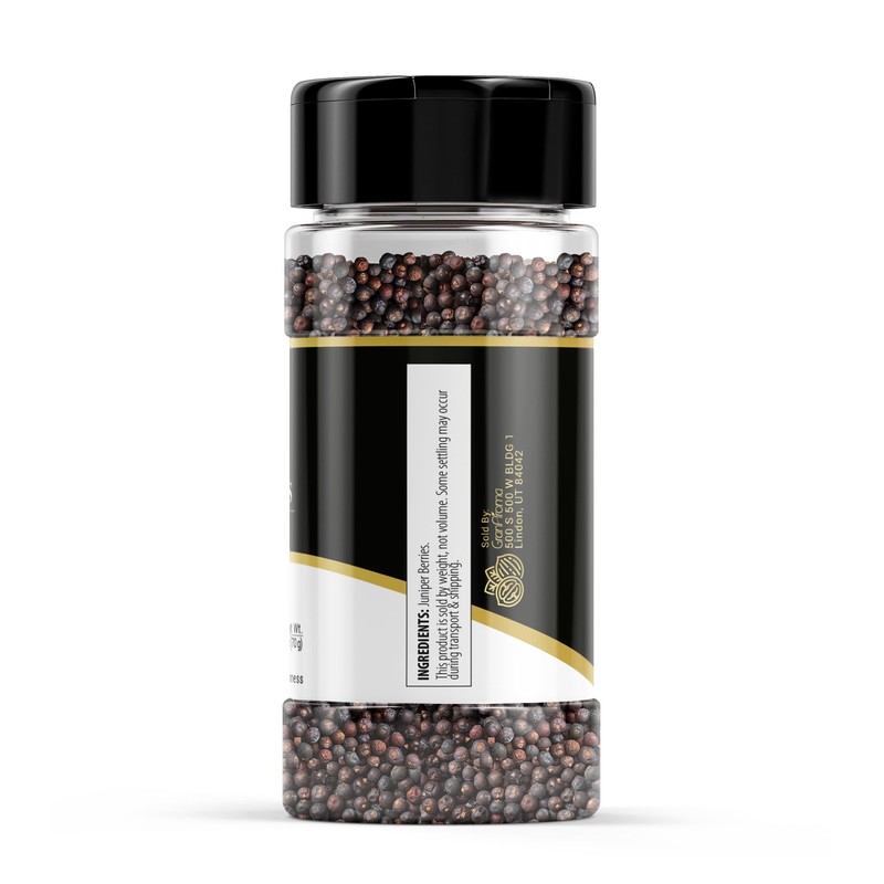 GranAroma Juniper Berries, Whole & Dried, Herbaceous Flavor, Cooking Spice