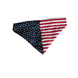American Flag Over the Collar Dog Bandana That Slips Onto Your Dogs Existing Collar Size (X-Large)