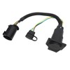 6‑24V 7 Pin to 7 and 4 Pin Trailer Adapter