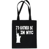 Print4U I'd Rather Be In New York NYC Shopping Tote