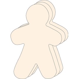 8” x 10” Person Single Color Super Cut-Outs, 15 Cut-Outs in a Pack for Around The World, Unity in Diversity Kids’ Craft Projects for School/Classroom.