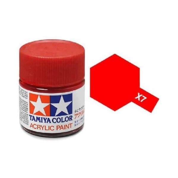 Tamiya Models X-7 Mini Acrylic Paint, Red