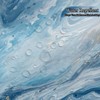 Sillsloso Blue Marble Shower Curtain for Bathroom Modern Ombre Abstract