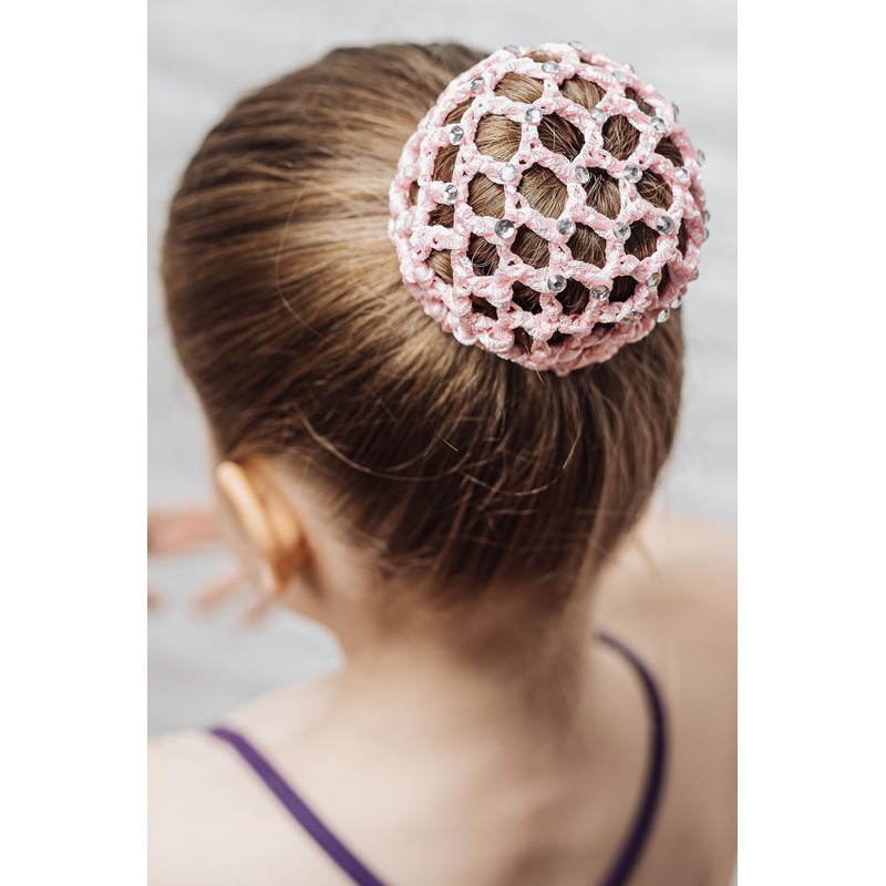 tanzmuster ® Mila Children's Ballet Bun Net with Rhinestones for