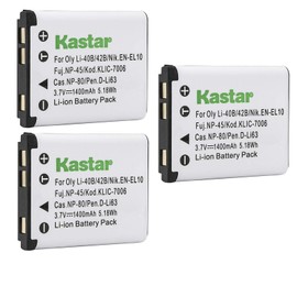 Kastar Battery (3-Pack) for Polaroid T370 T730 T831 T833 T1032 T1455 T1255 BLi-272 BLi272 and Sanyo Xacti VPC-T700 T700BL T700P T700T VPC-T850 T850BL T850CP VPC-T1060 VPC-T1060BK VPC-T1060EX Cameras