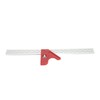 18 Inch Woodworking Edge Ruler with Fixator Serrated Design Angle