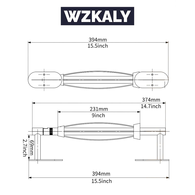 Paper Towel Holder Under Cabinet, Self Adhesive or Wall Mount