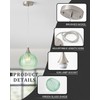 Brushed Nickel Pendant Lights Kitchen Island, Globe Pendant Light Fixtures