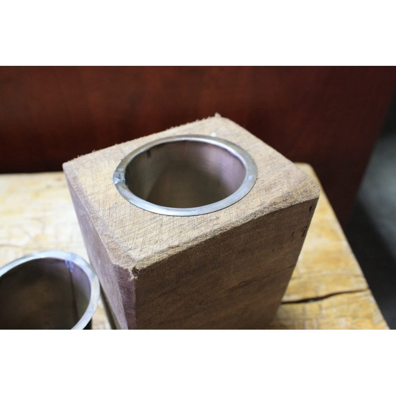 Vintage 7 Replacement Sugar Mold Candle Holder Primitive TIN Cup