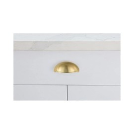 Elegant Decor Claude Zinc Alloy Cup Bar Pull Multipack in Gold (Set of 10)