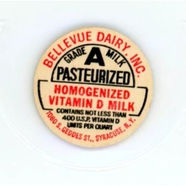 Creamer Cap Insert - Bellevue Dairy, Inc. - Syracuse, New York, NY - 1 1/16+" -